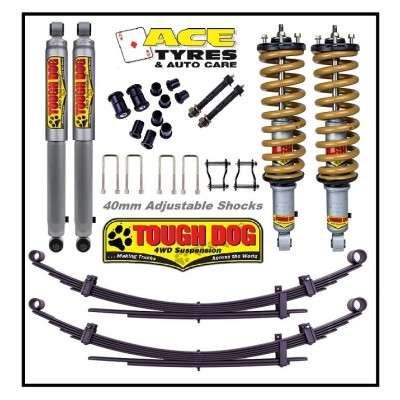 Tough Dog Suspension Kit Ford Ranger Next Gen7/2020 0n 40mm Adjustable shocks Tough Dog Suspension Kit Ford Ranger Next Gen7/2020 0n 40mm Adjustable shocks