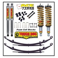 Tough Dog Suspension Kit Mitsubishi Triton ML-MN 06 to 2015 Foam Cell complete strut 25mm
