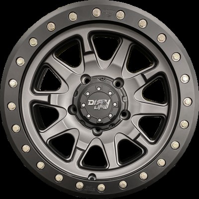 Dirty Life DT1 Graphite Black Lip 17x9 5x150 -12  offset