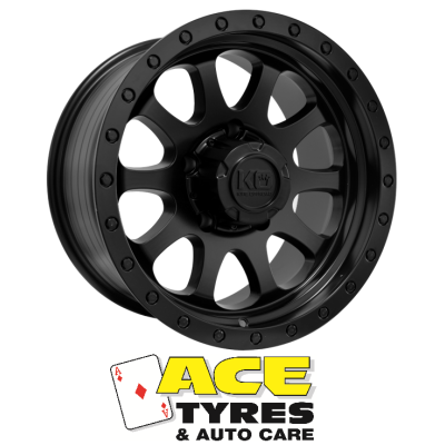 King Hurricane Black16x8 5x150 -5 offset  